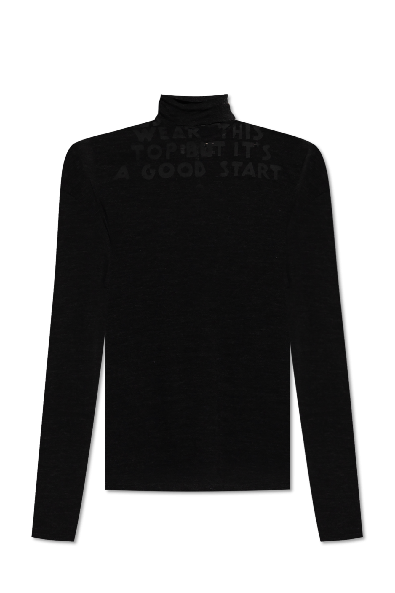 Black Thin wool turtleneck MM6 Maison Margiela - Vitkac Italy